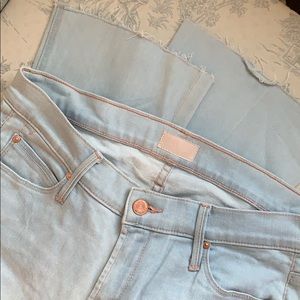 MOTHER denim new light wash bootcut jeans